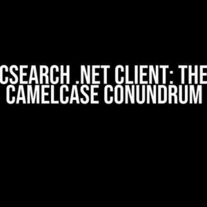 Elasticsearch .NET Client: The Great CamelCase Conundrum