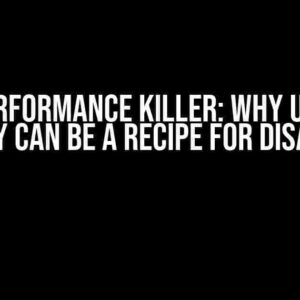 The Performance Killer: Why Using IN Query Can Be a Recipe for Disaster