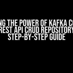 Unlocking the Power of Kafka Consumer in REST API CRUD Repository: A Step-by-Step Guide